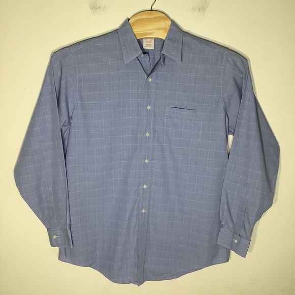 Brooks Brothers 1818‎ Mens Traditional Fit Long Sleeve Button Shirt Size 16.5 36 - Picture 2 of 5